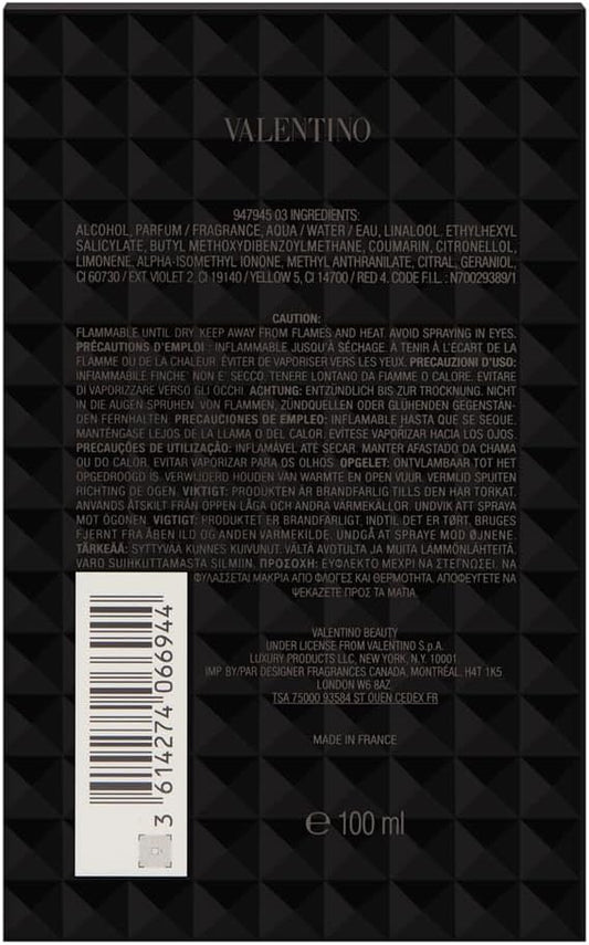 Valentino Born In Roma Rockstud Noir Eau De Toilette (100Ml)