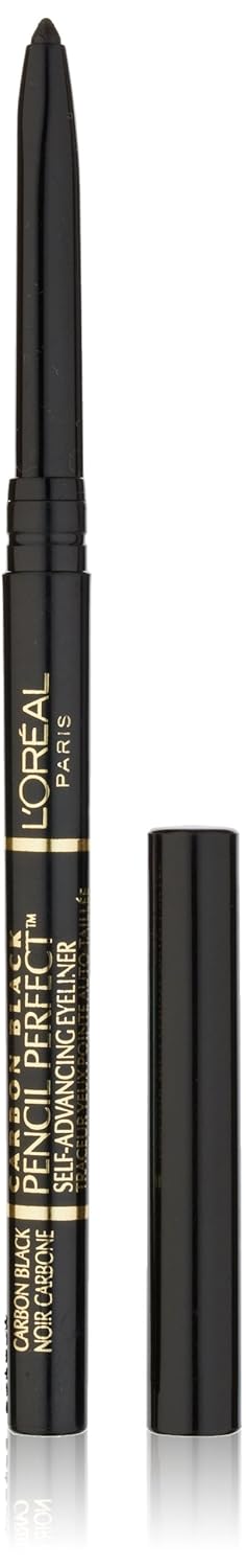 L'Oreal Paris Pencil Perfect Self-Advancing Eyeliner, Carbon Black, 0.01 Fl; Oz