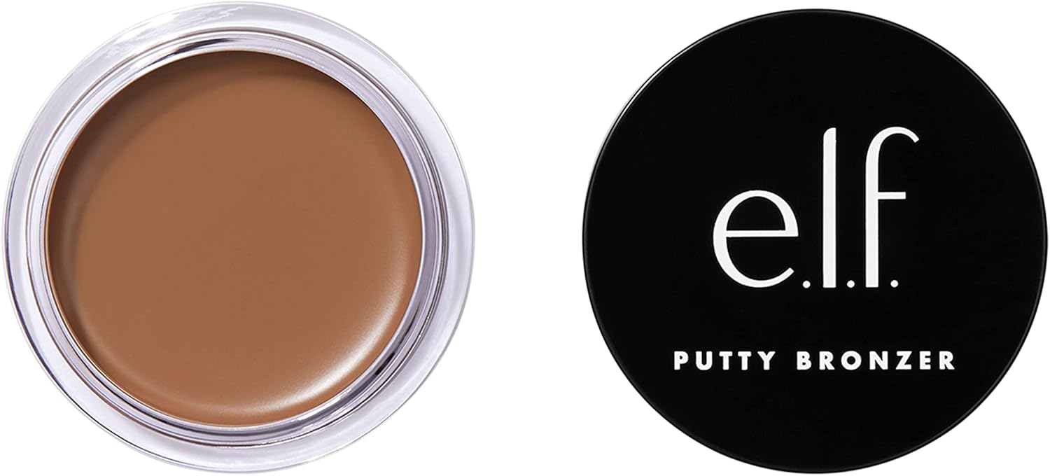 E.L.F. Putty Bronzer, Creamy & Highly Pigmented Formula, Creates A Long-Lasting Bronzed Glow, Infused With Argan Oil & Vitamin E, Golden Daze, 0.35 Oz (10G)