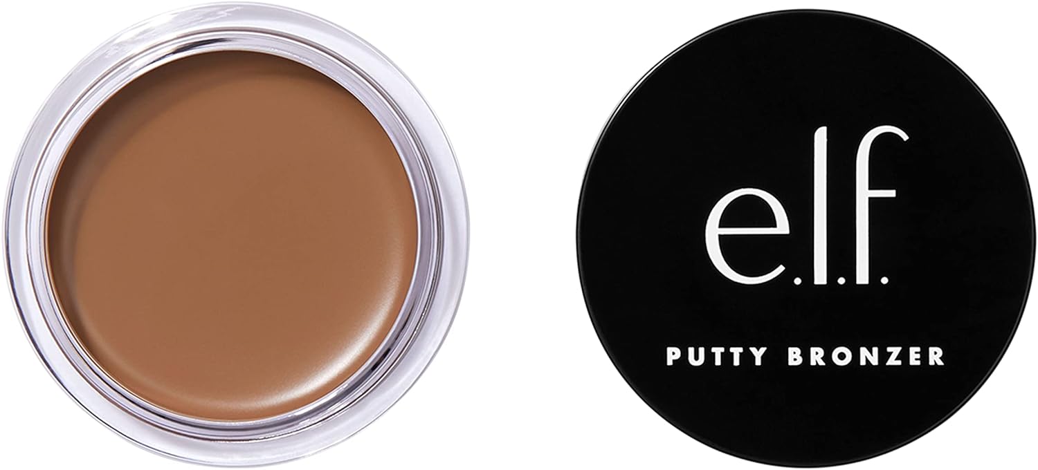 E.L.F. Putty Bronzer, Creamy & Highly Pigmented Formula, Creates A Long-Lasting Bronzed Glow, Infused With Argan Oil & Vitamin E, Honey Drip, 0.35 Oz (10G)