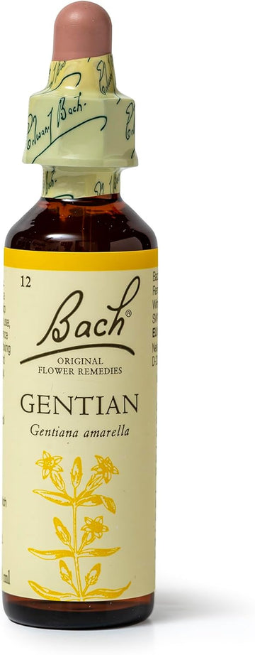 Bach Original Flower Remedies (Gentian) Know Your Own Mind, Accept Setbacks, Emotional Wellness, Natural Flower Essence, 20Ml