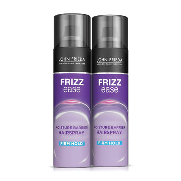 John Frieda Anti Frizz, Frizz Ease Hairspray Firm Hold, Heat Protectant Spray, Anti Frizz Hair Straightener,for Dry, Damaged Hair, 12 oz (Pack of 2)