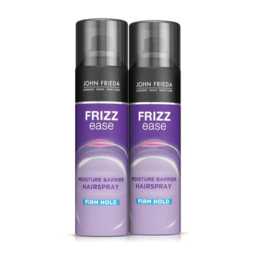 John Frieda Anti Frizz, Frizz Ease Firm Hold Hairspray, Anti-Humidity Spray For Hair, For 24-Hour Hold, 12 Oz, Pack Of 2