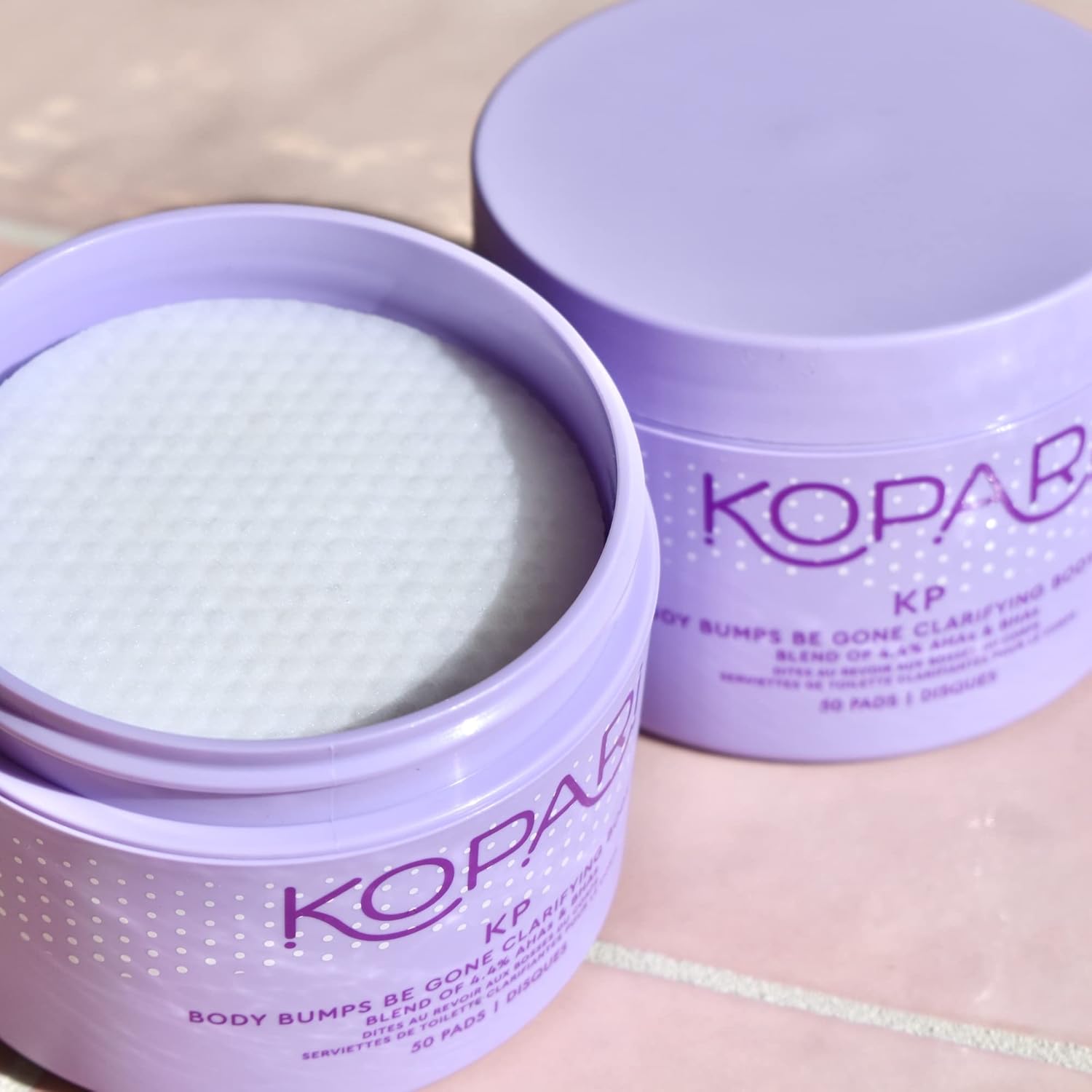 Kopari Kp Body Bumps Be Gone Clarifying Body Pads With 4.4% Ahas & Bhas | Reduces The Appearance Of Pores And Bumps | Brighten Dark Spots & Smooths Skin Texture | 50 Pads : Beauty & Personal Care