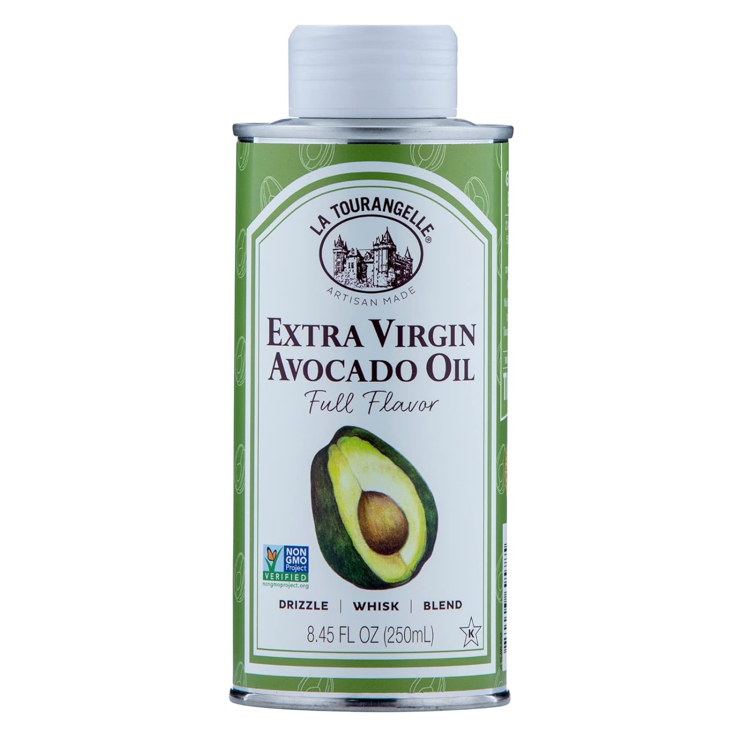 La Tourangelle, Extra Virgin Avocado Oil, Full Flavor From Premium Avocados, Medium Heat, 8.45 Fl Oz