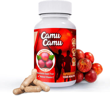 Sikyriah Camu Camu Capsules l 1000mg High Vitamin C Source l Immune System Support Pills l Powerful Antioxidant & Anti-Aging Supplement l Non-GMO and Gluten Free l