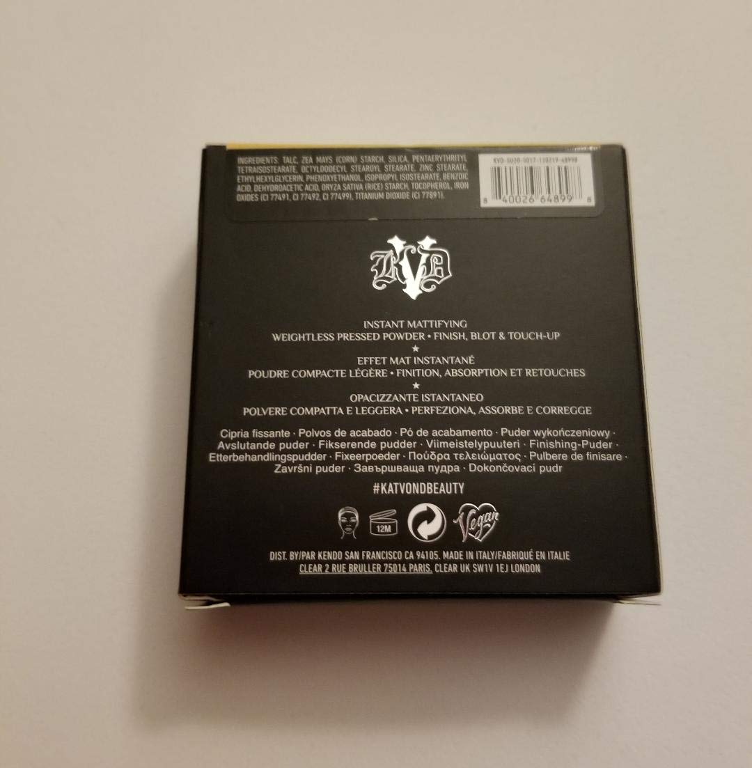 Kvd Beauty Lock-It Refillable Mattifying Pressed Finishing Powder Light/Medium : Beauty & Personal Care