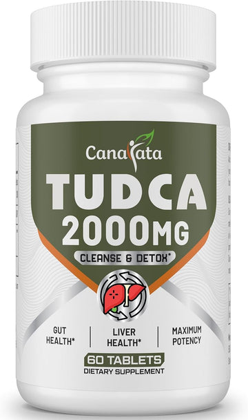 Tudca Liver Supplements 2000Mg - Strong Bile Salts Support Liver Detox & Cleanse - Liver And Gallbladder Health Formula-Easy To Swallow Tablets-30 Days Supply