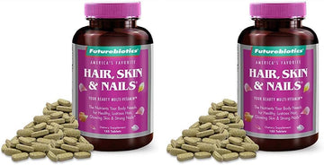 Futurebiotics Hair, Skin, & Nails Beauty Multivitamin, 135 Tablets (Pack Of 2)