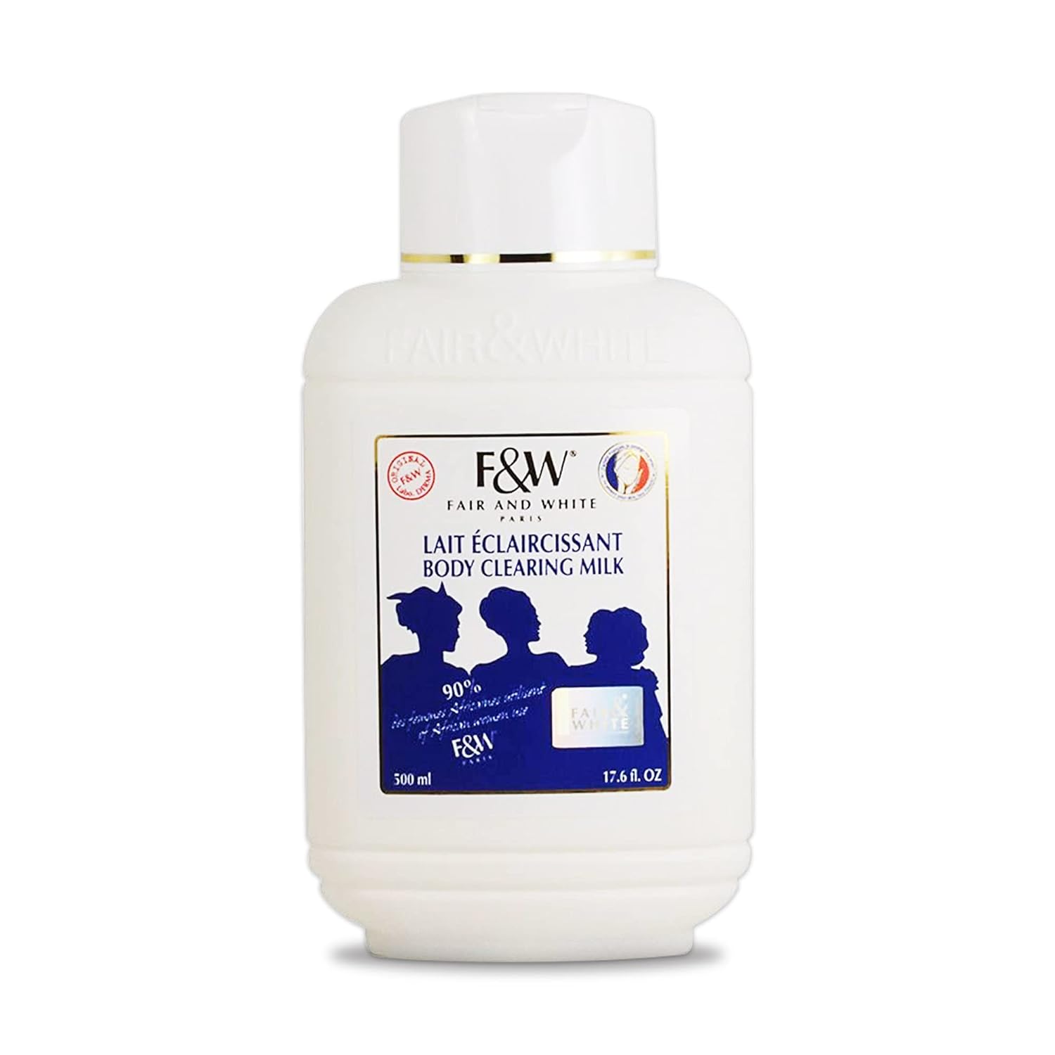 F&W Original Body Clearing Milk - 17 Fl Oz, Dry Skin Moisturizer For Fair Skin Tones