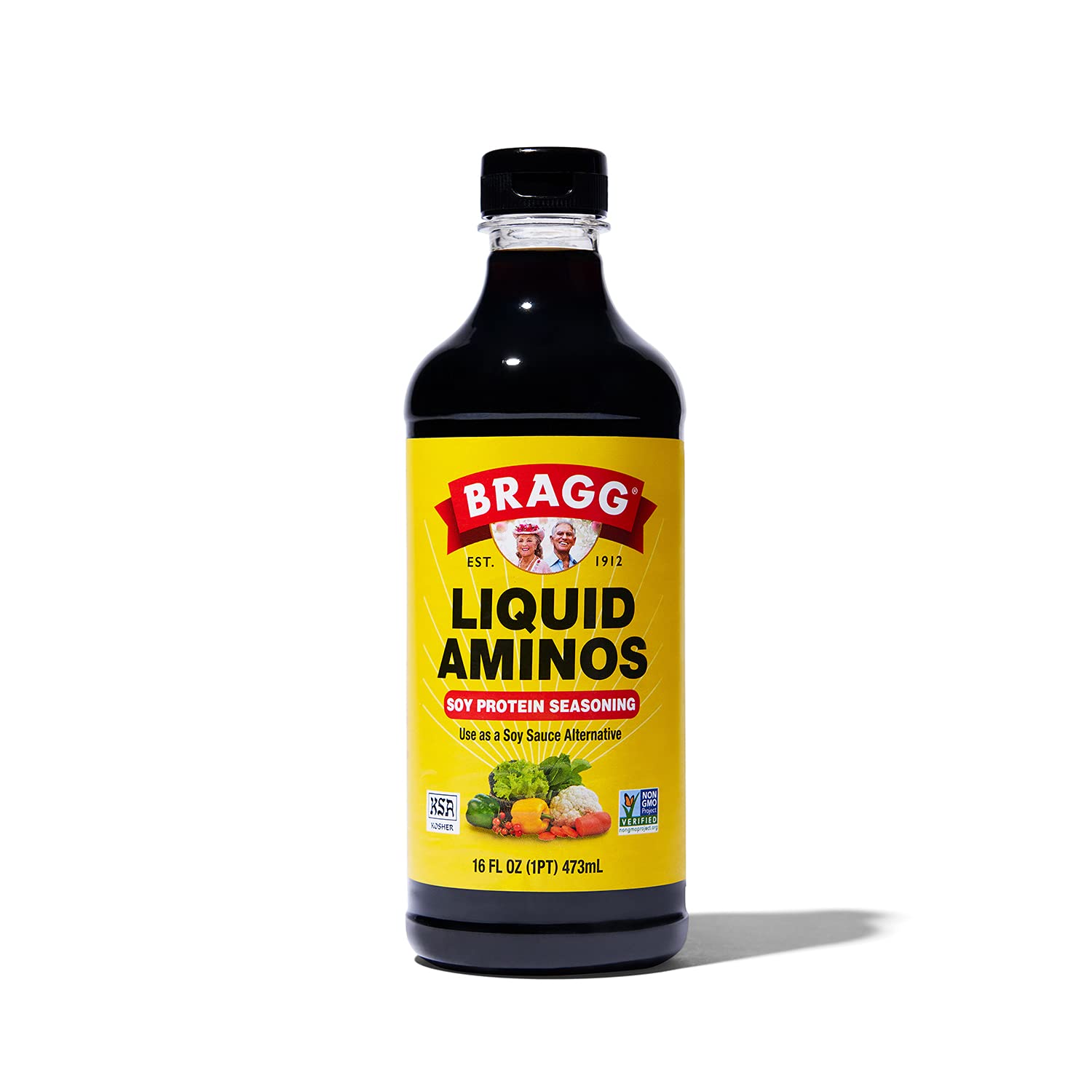 Bragg Liquid Aminos All Purpose Seasoning – Soy Sauce Alternative – Gluten Free, No Gmo’S, Kosher Certified, 16 Ounce