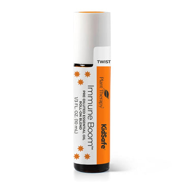 Plant Therapy Immune Boom Kidsafe Essential Oil Blend Pre-Diluted Roll-On 10 Ml (1/3 Oz) 100% Pure, Therapeutic Grade