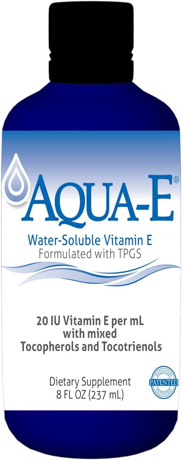 Unique E A.C. Grace Company, Aqua-E Water-Soluble Vitamin E, Tocopherols & Tocotrienols, 8 Fl Oz (237 Ml) : Health & Household