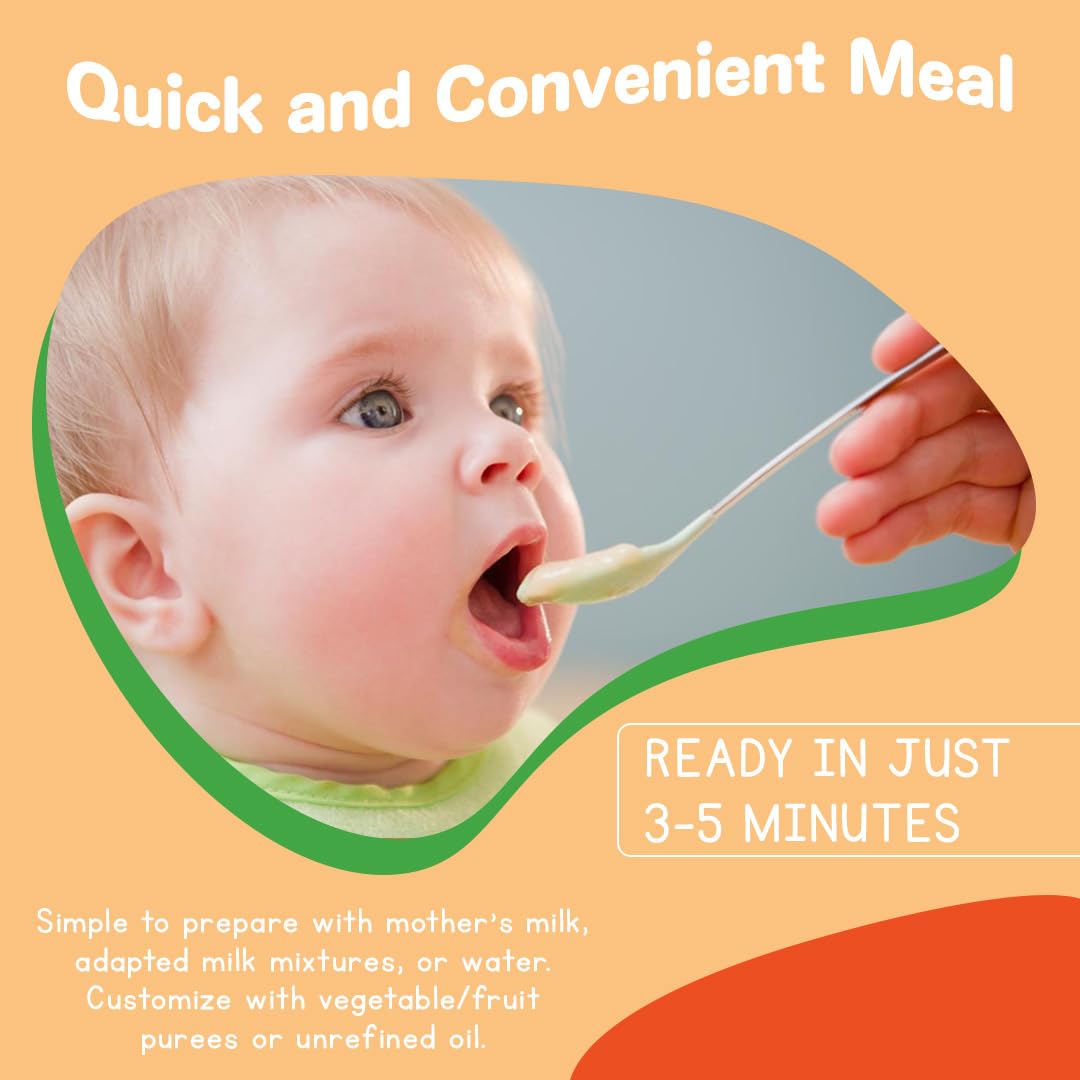 Mamuko Organic Oat & Corn Grits Porridge - High Fiber Porridge With No Added Sugar, Milk & Preservatives - Vegan Porridge Ideal For Toddlers - 2 Pack (200G - 10 Servings)
