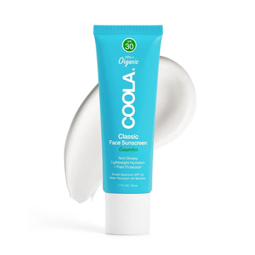 Coola Organic Face Sunscreen Spf 30 Sunblock Lotion, Dermatologist Tested Skin Care For Daily Protection, Vegan And Gluten Free, Cucumber, 1.7 Fl Oz