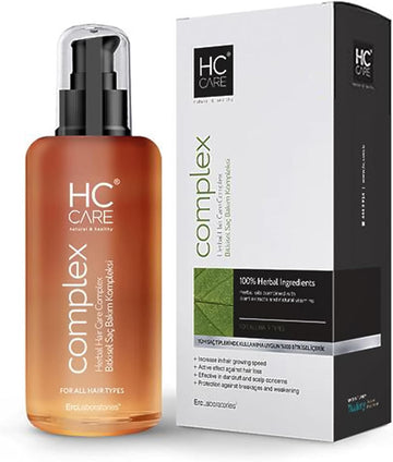 Hc Complex 100% Herbal Hair Care Lotion 200 Ml Anti Frizz Hair Strengthening All Natural Hair Types, Damaged, Dry, Thickening, Fine Nourishing Hair Growth, Smoothing Hair Mask