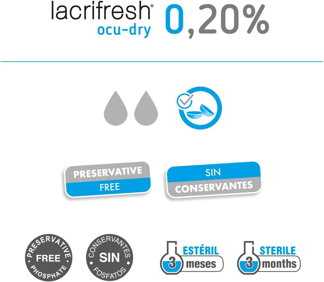 Avizor Lacrifresh Monodose Lacrifresh Ocu-Dry 0.20% 20 ud. 0,4 ml Contact Lens Cleaner : Amazon.co.uk: Health & Personal Care