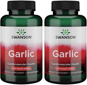 Swanson Garlic 500 Milligrams 60 Sgels (2 Pack)