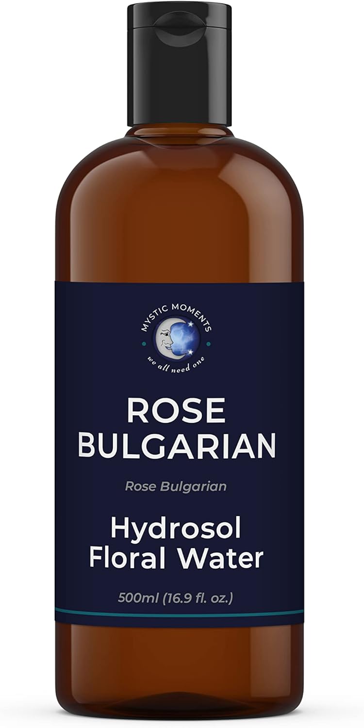 Mystic Moments | Rose Bulgarian Natural Hydrosol Floral Water 500Ml | Perfect For Skin, Face, Body & Homemade Beauty Products Vegan Gmo Free