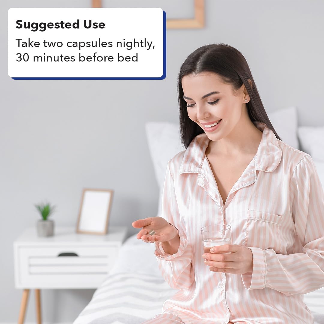 Lifeseasons Rest-Zzz - Natural Sleep Support Supplement - Fall Asleep & Stay Asleep - Calms Nervous System - Ease Muscle Tension & Restlessness - Low Dose Melatonin Gaba & Chamomile - 120 Capsules : Health & Household