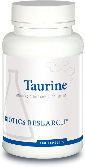 Biotics Research Taurine – 500 Mg Taurine, Amino Acid, Brain Health, Cardiovascular Health, Antioxidant. 100 Capsules