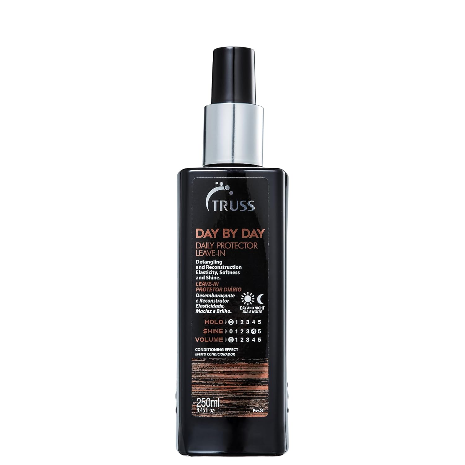 Truss Day By Day - Leave-In Daily Protector And Detangler Spray For Hair - Highly Moisturizing With Thermal Heat Protectant For Blow Outs, Detangling, Reconstruction, Softness, And Shine