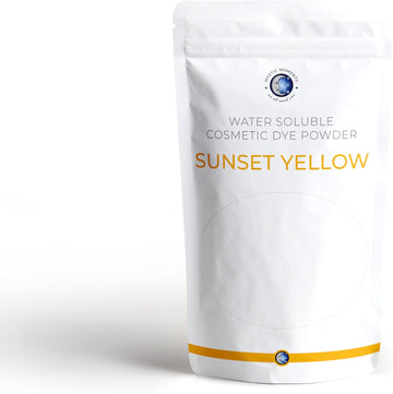 Mystic Moments | Sunset Yellow Water-Soluble Cosmetic Dye Powder 500G (5X100G Pouch) | Perfect For Soap Making, Creams, Make Ups, Shampoos And Lotions