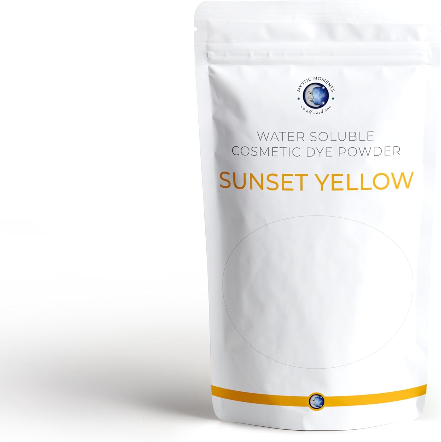 Mystic Moments | Sunset Yellow Water-Soluble Cosmetic Dye Powder 1Kg (10x100g Pouch) | Perfect for Soap Making, Creams, Make Ups, Shampoos and Lotions