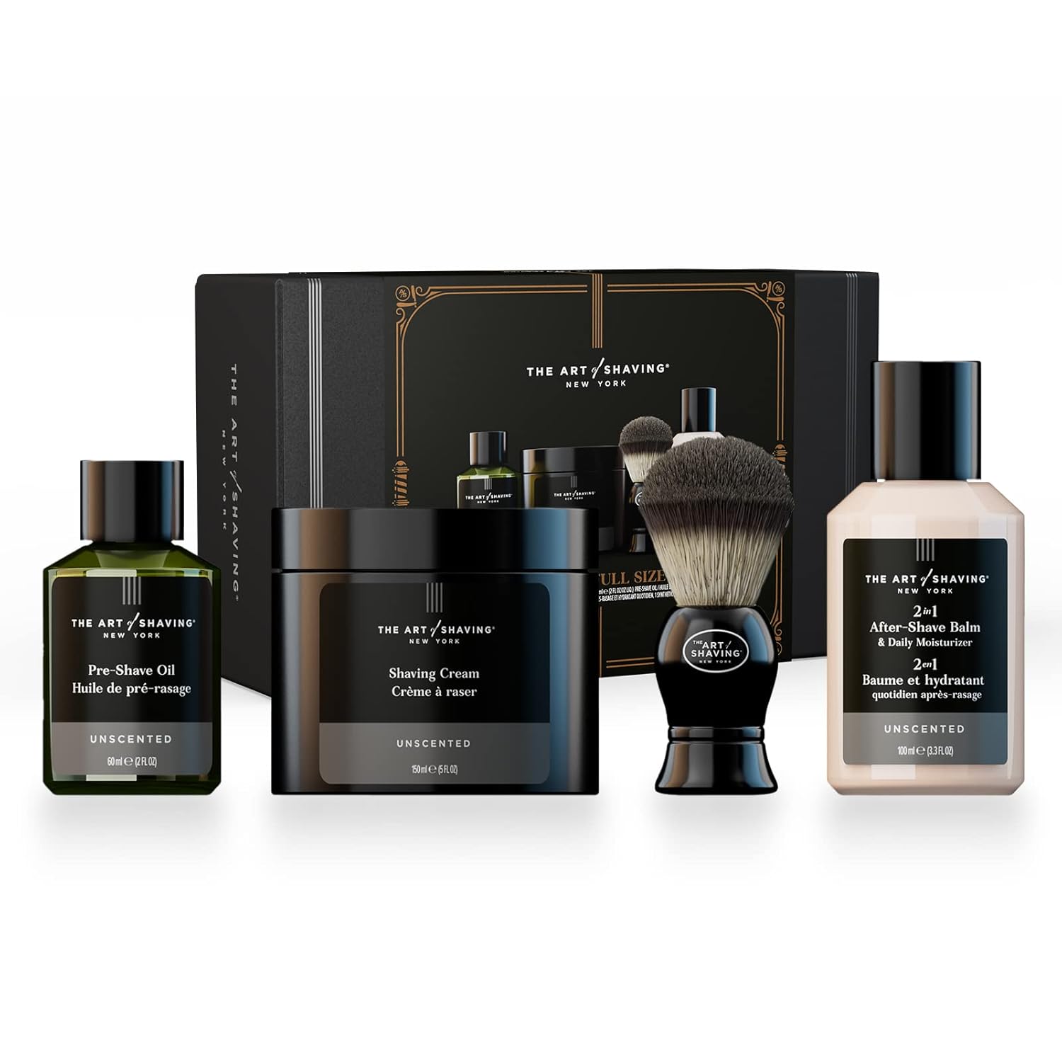 The Art Of Shaving Shaving Kit For Men - The Perfect Gift For The Perfect Shave With Shaving Cream, Shaving Brush, After Shave Balm, & Pre Shave Oil