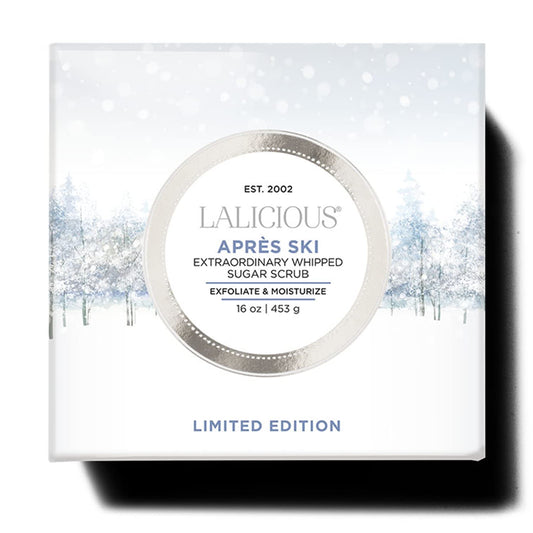 Lalicious Après Ski Extraordinary Whipped Sugar Scrub - Limited Edition Exfoliating Body Scrub With Winter Spices, Citrus Peel & Teakwood (16Oz)