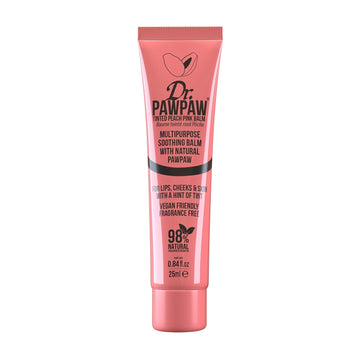 Dr. Pawpaw Multipurpose Soothing Tinted Balm - Lip Balm For Lips, Cheeks, Eyes – Tinted Lip Balm - Lip Moisturizer With Pawpaw - Peach Pink - 0.84 Oz