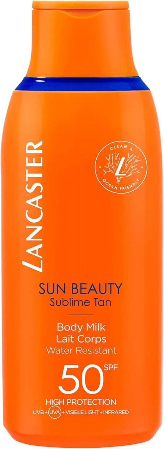 Lancaster My Sun Routine Duo Spf50 Set Including Lancaster Sun Beauty Body Milk Spf50 175Ml And Lancaster Golden Tan Maximizer After Sun Lotion 125Ml