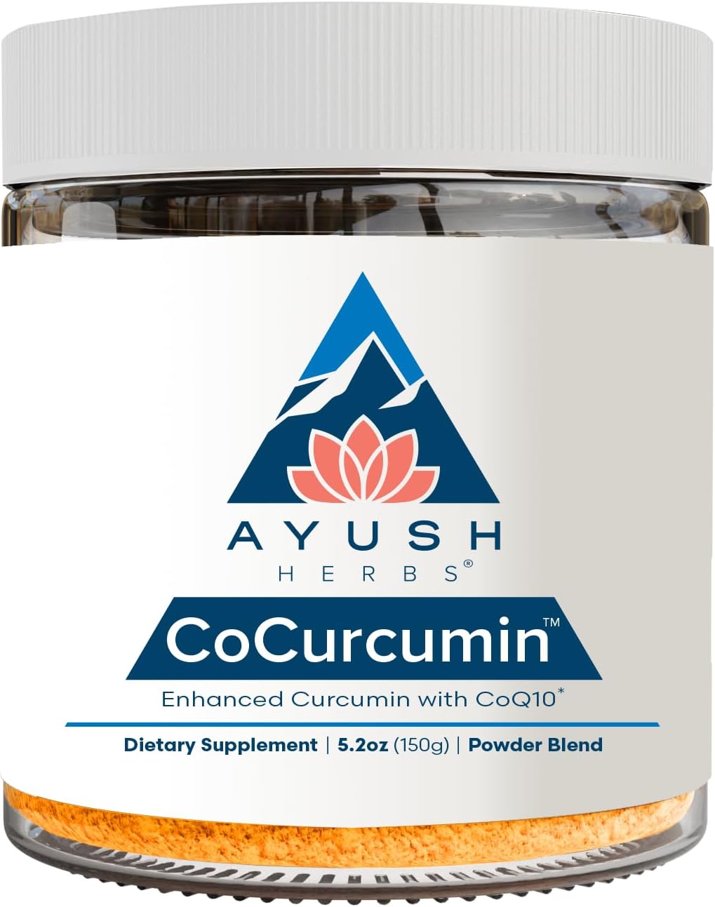 Ayush Herbs CoCurcumin Powder, Highly Absorbable Muscle, Joint and Cognitive Support, 5.2 Ounces