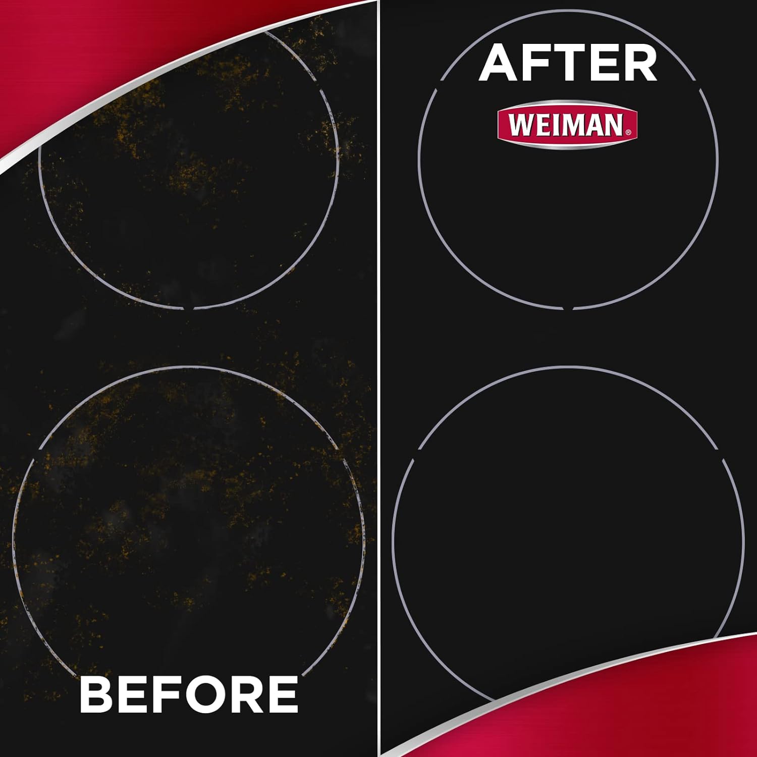 Weiman Ceramic and Glass Cooktop Cleaner and Polish - 20 Ounce - Shines and Protects Glass and Ceramic Smooth Top Ranges with its Gentle Formula : Health & Household