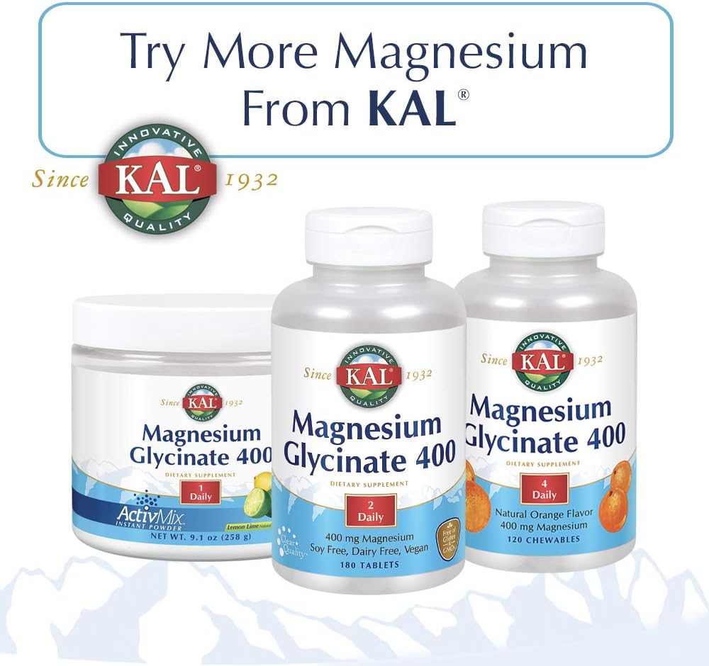 Kal Malic Acid with Magnesium Tablets, 120 Count : Health & Household