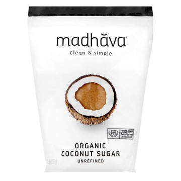 Madhava Organic Coconut Sugar 3 Lb. Bag (Pack Of 1), Natural Sweetener, Sugar Alternative, Unrefined, Sugar For Coffee, Tea & Recipes, Vegan, Organic, Non Gmo