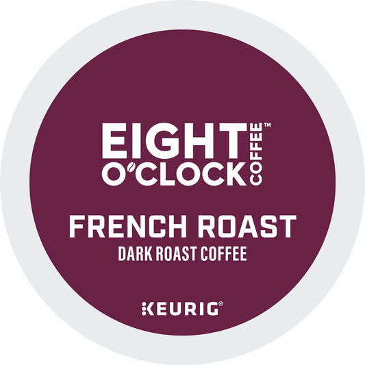 Eight O'Clock Coffee French Roast, Single-Serve Coffee K-Cup Pods, Dark Roast, 72 Count