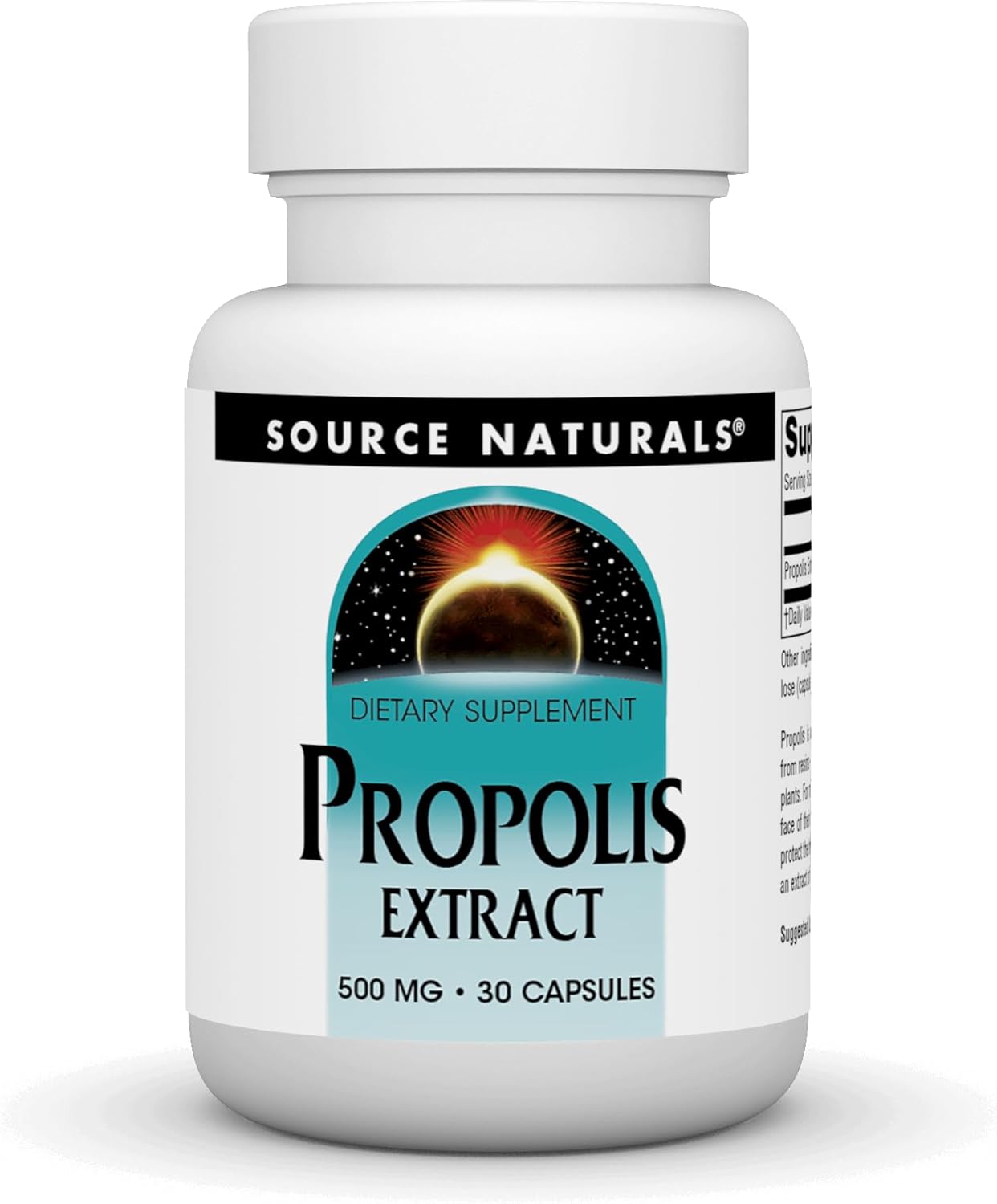 Source Naturals Propolis Extract 500 Mg Dietary Supplement Produced By Honey Bees - 30 Capsules
