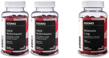 Amazon Basics Adult Multivitamin (300 Gummies) and Melatonin (120 Gummies)