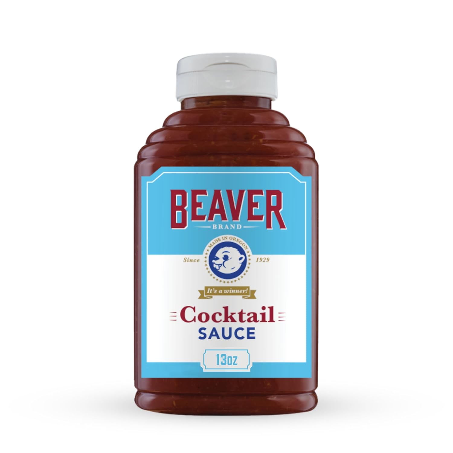 Beaver Cocktail Sauce With Fresh Grated Horseradish, 13 Oz Squeeze Bottle