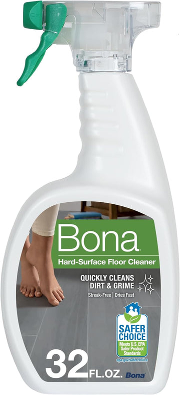 Bona Multi-Surface Floor Cleaner Spray - 32 fl oz - Unscented - Refillable - Residue-Free Floor Cleaning Solution for Stone, Tile, Laminate, and Vinyl Floors