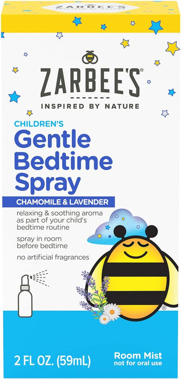 Zarbee'S Gentle Bedtime Kids Sleep Spray, Chamomile & Lavender Room Spray Helps Create A Calming Atmosphere To Prepare For Sleep, 2Oz