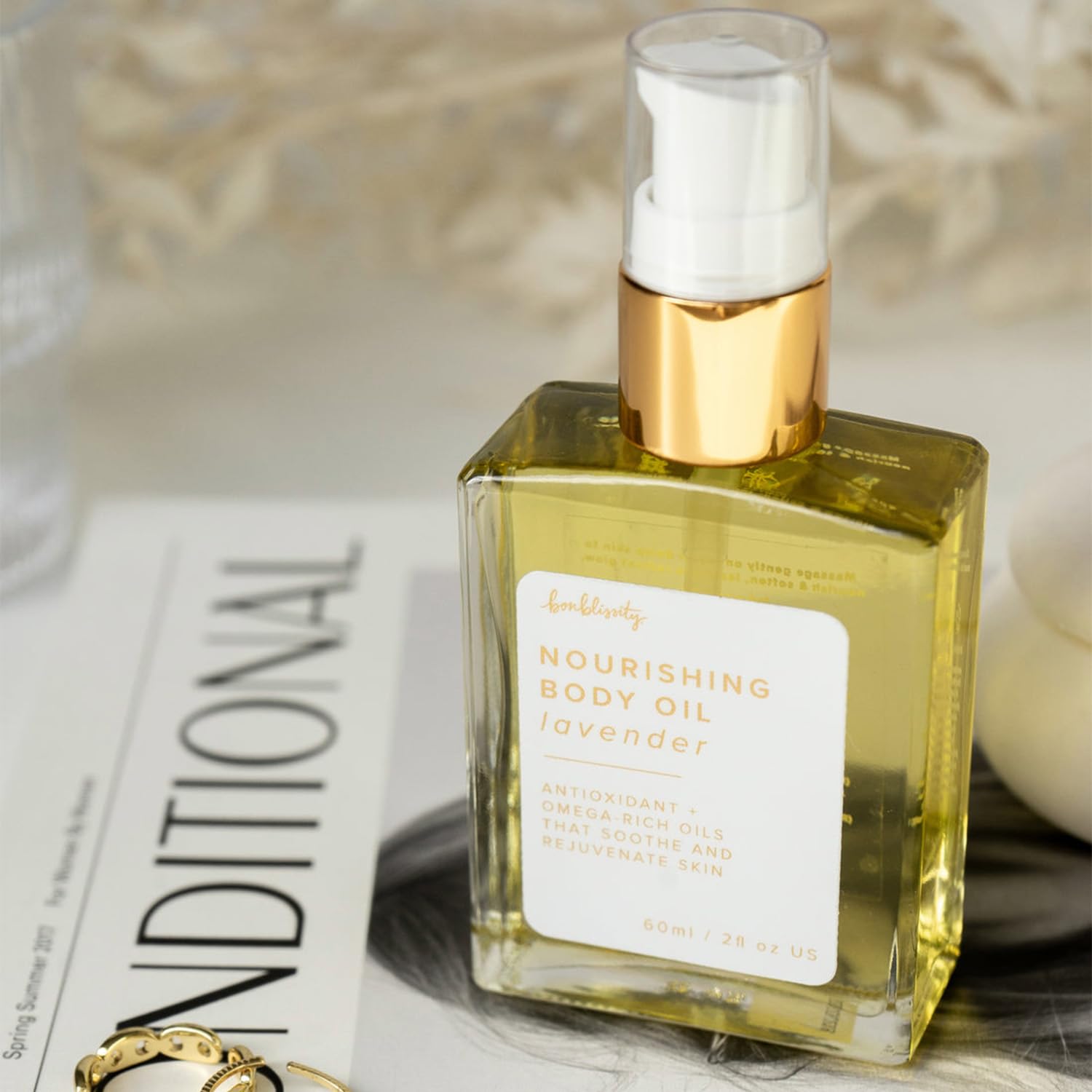 Bonblissity Nourishing Body Oils For Women, 2Oz Travel Size - Vanilla Scented Body Oil, Non-Greasy Non-Comedogenic, Vitamin E Hydrating Moisturizer For Men And Women With Dry Or Sensitive Skin : Beauty & Personal Care