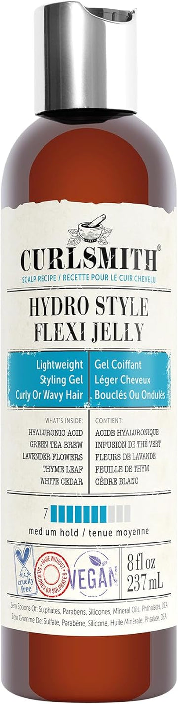 Curlsmith - Hydro Style Flexi-Jelly - Vegan Defining Gel For Wavy, Curly Or Coily Hair (237Ml)