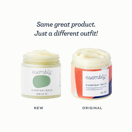 Esembly Everyday Balm, Organic Diaper Balm For Delicate Baby Skin, Diaper Rash Prevention, Multiple Uses Including Nipple Cream, Cradle Cap, Dry And Chapped Skin, Made In Usa, 4Oz