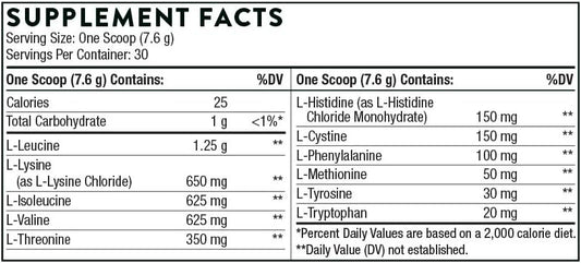 Thorne Amino Complex - Clinically-Validated Eaa And Bcaa Powder For Pre Or Post-Workout - Promotes Lean Muscle Mass And Energy Production - Nsf Certified For Sport - Berry Flavor - 8 Oz - 30 Servings