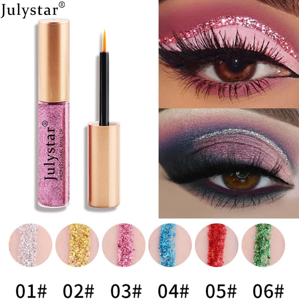 Julystar Color Eyeliner, Pearl Eyeliner, Eyeliner, Waterproof And Oil-Proof Eyeshadow (04#)