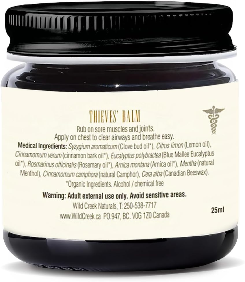 Marseille’S Remedy Thieves Muscle Balm, Ancient Essential Balm Blend For Immune Support With Clove, Lemon, Cinnamon, Eucalyptus, Rosemary : Health & Household