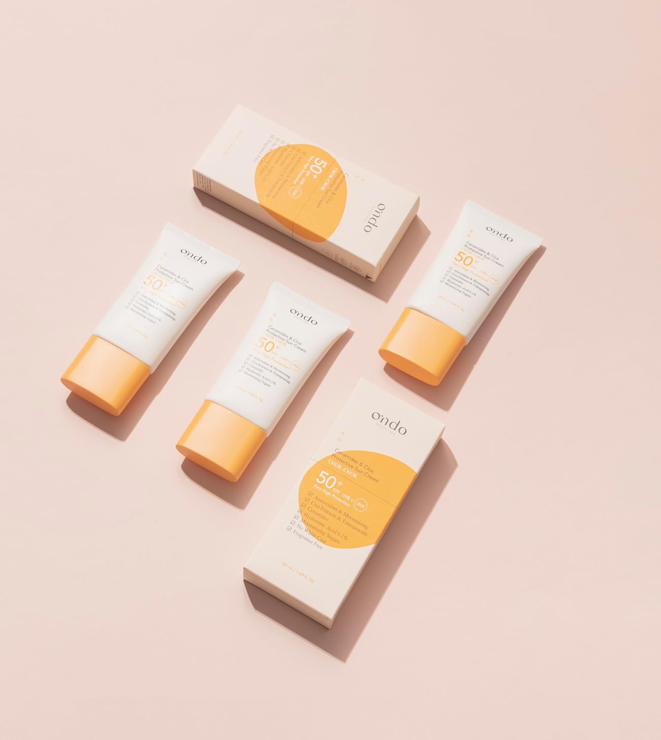 Ondo Beauty 36.5 Ceramides & Cica Crema Solar Spf 50+ 50 Ml