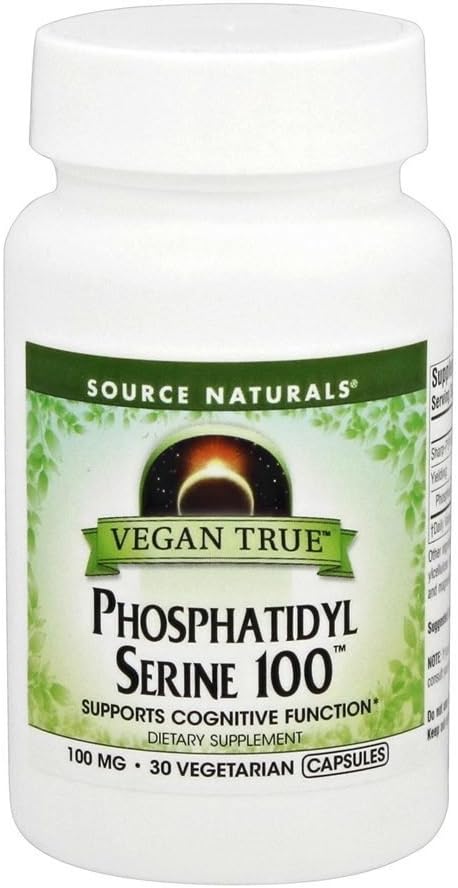 Source Naturals Vegan True Phosphatidyl Serine 100, Supports Cognitive Function*, 100 Mg - 30 Vegetarian Capsules